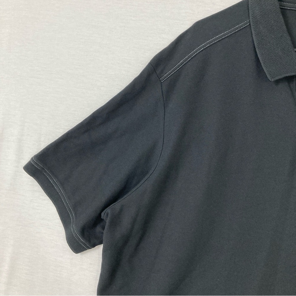 Tommy Bahama Black Supima Cotton Stretch Short Sleeve Polo Shirt XXL - Picture 3 of 9